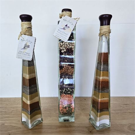 Vintage decorative spice bottles