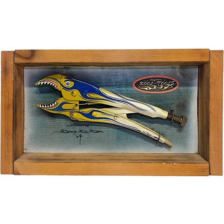 Doug Door Kool-Tool "Originator" 4/50 Hand-Painted Tool in Shadowbox Display
