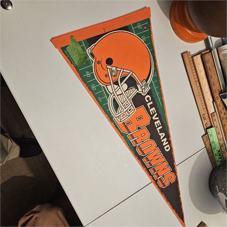 NFL Cleveland Browns AFC Central Full Size Pennant Rare