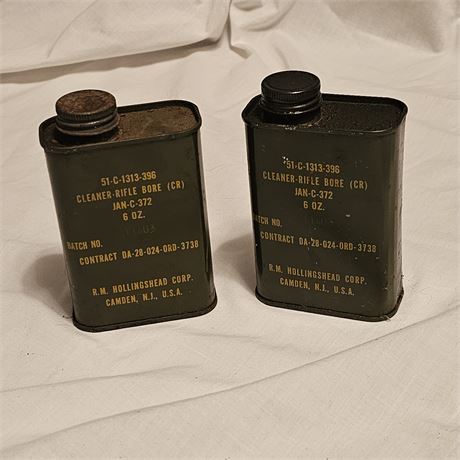 2  Vintage U.S. military rifle bore cleaner,