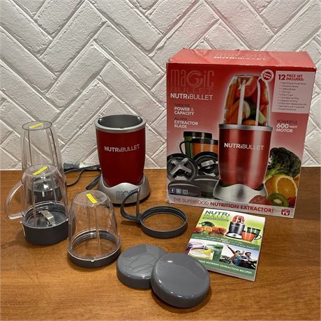 Magic Bullet Nutribullet 12-Piece 600W Superfood Nutrition Extractor