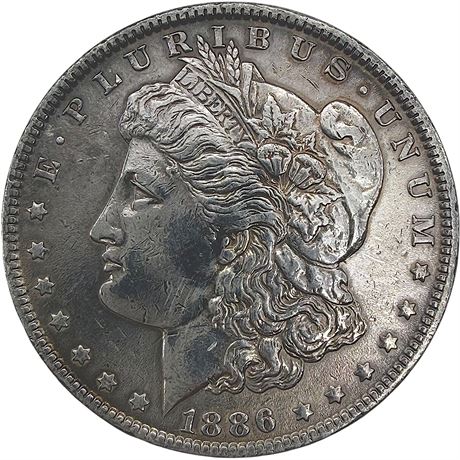 1886 Morgan 90% Silver Dollar Coin