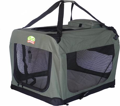Go Pet Club 32" Soft Crate *NIB* Sage Colored