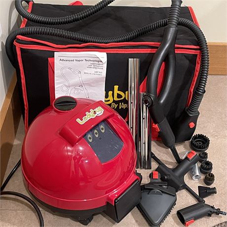 Ladybug Vapor Steam Cleaner Model 2150 w/ Attachments, Carry Bag & Manual