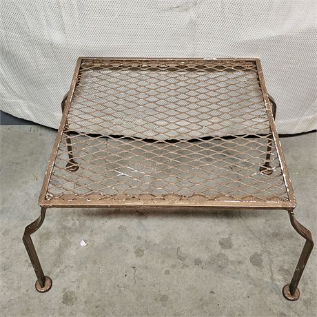 MCM Wrought Iron Painted Garden Table