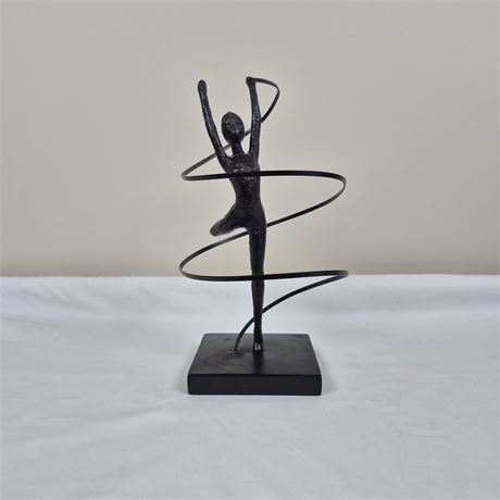 Ribbon Dancer Sculpture - Bronze Finish Style
