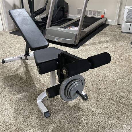 Body Solid Weight Bench with Weight Plates