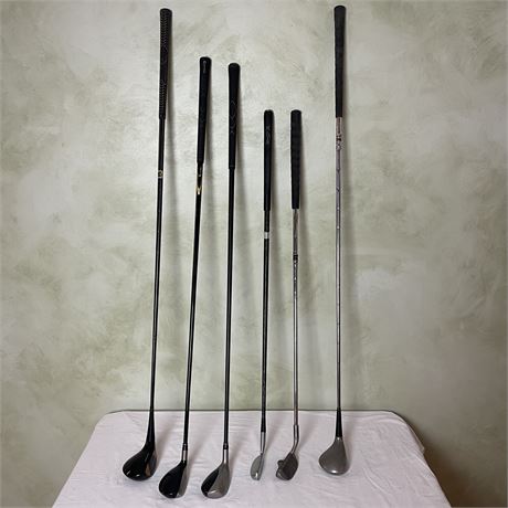 Set of 6 Mixed Variety of Right Handed Golf Clubs