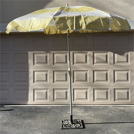 Vintage Sunbeam Crank & Tilt Umbrella (no stand)