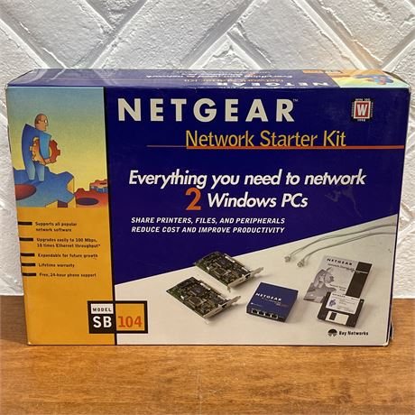 NIB Netgear Network Starter Kit - Model SB104