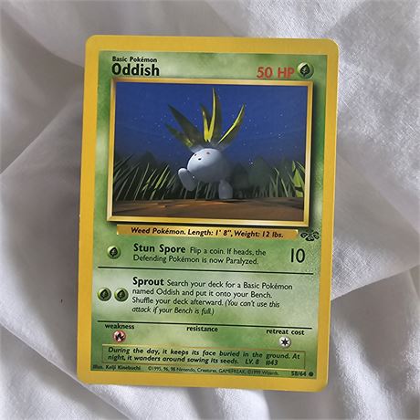 Pokémon Oddish"Trading Card