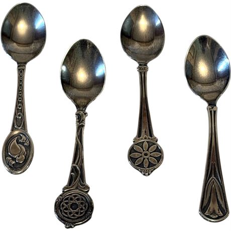 1976 Sterling Silver Franklin Mint Spoons from the Love Spoons Collection