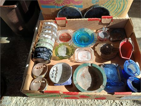 25 ash trays