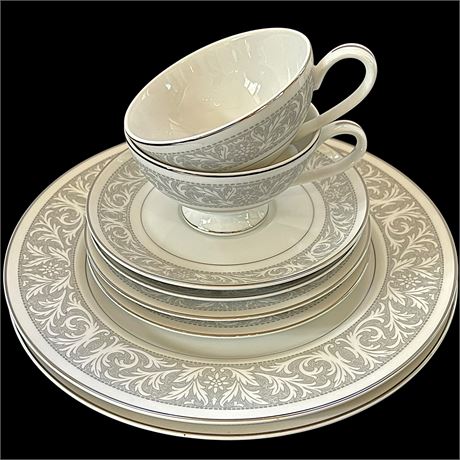 Setting for 2 Imperial China by W. Dalton "5671 Whitney" Dinnerware