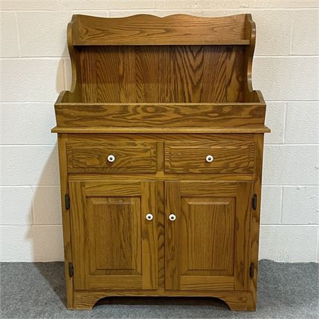 Amish Made Oak Dry Sink