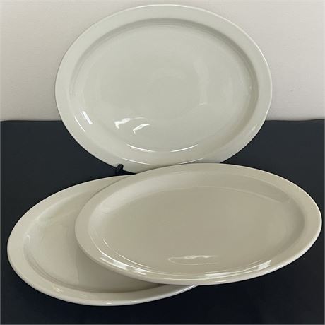 Set of 3 Homer Laughlin China Oval Platters