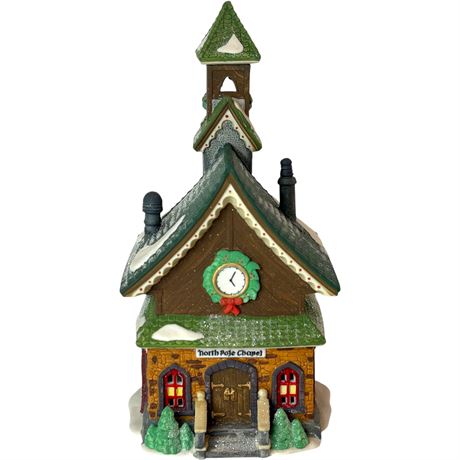 1994 Heritage Village Collections North Pole Series w/ Original Shipping Box