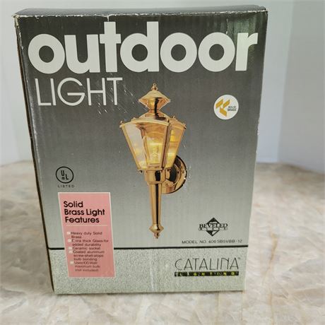 Brass Outdoor Light