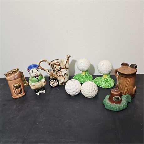 Golf Themed Pepper & Salt Shakers