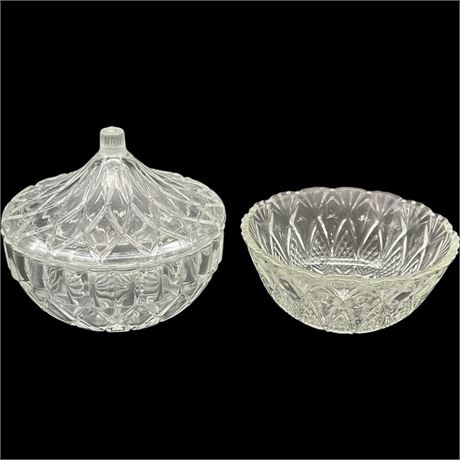 Pasari & Kig Indonesia Clear Glass Candy Dishes