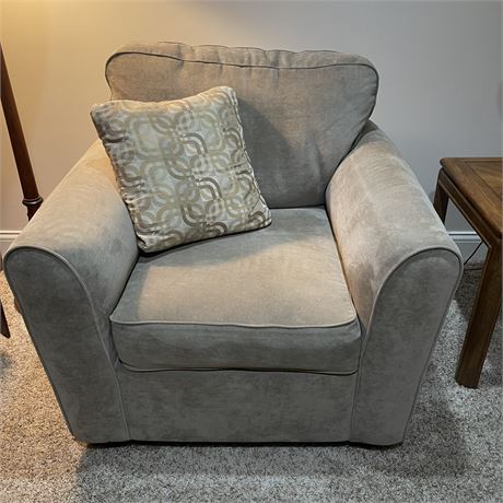 Gray Lazyboy Upholstered Armchair