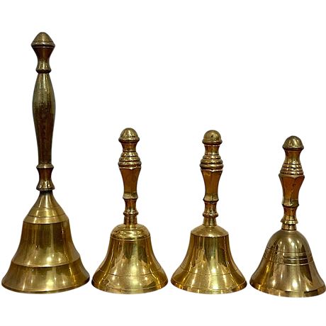 Indian Solid Brass Hand Bells