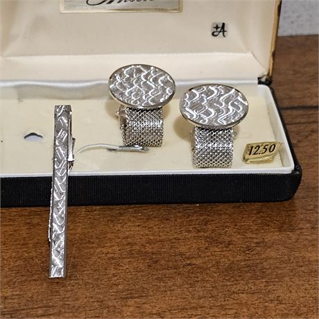 Anson Cufflinks & Tie Tac *NOS*