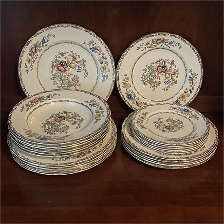 Alfred Meakin Royal Merigold 'Jerome' Service for 6 - Hand Painted China