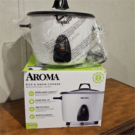Aroma 4 Qt. Rice & Grain Cooker- NIB
