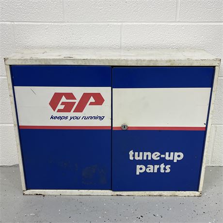 GP Tune Up Parts Advertising Wall Hanging Metal Storage Cabinet