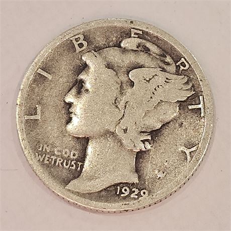 1929 Mercury Dime Silver