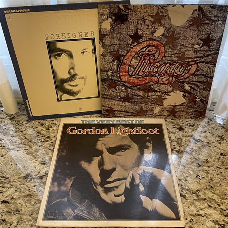 Chicago, Cat Stevens & Gordon Lightfoot Vinyl Records