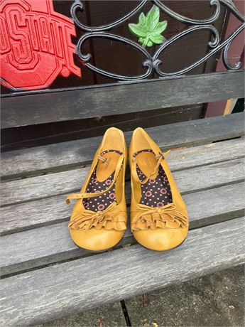 Xhilaration Vegan Mustard Mary Janes shoes