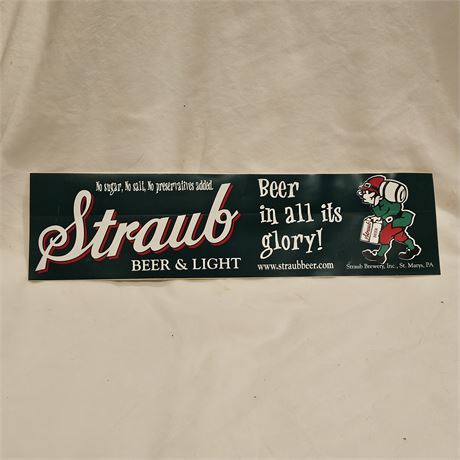 Straub Beer & Light original bumper sticker
