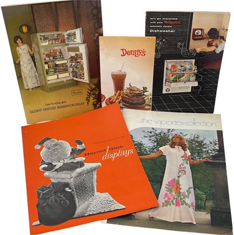 Vintage Menu and Pamphlets