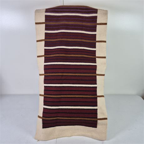 Signed Handwoven Kilim Tapestry “Ladder: Earth to Grass” Wool & Linen 2002