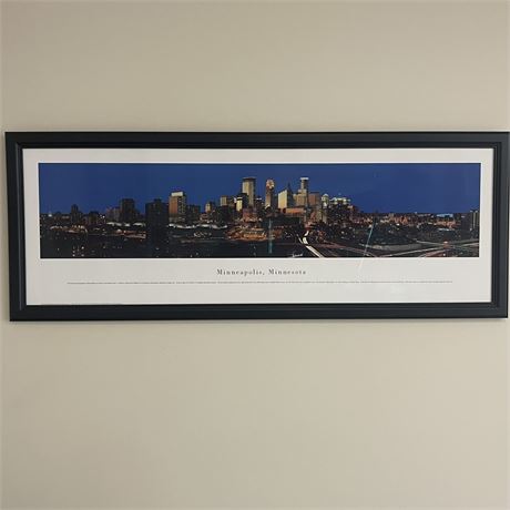 Minneapolis Minnesota City Scape Panoramic Print