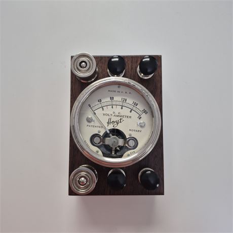 1926 Hoyt Rotary Volt-Ammeter Complete Kit WORKS