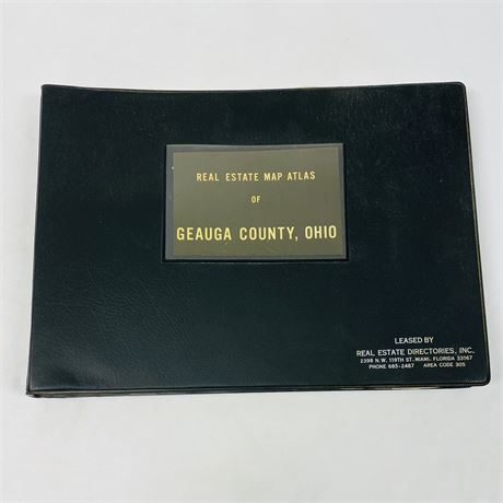 Vintage Real Estate Map Atlas of Geauga County, Ohio
