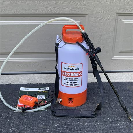 PetraTools HD2000-S 2-Gallon Battery Powered Sling Sprayer w/ Charger & Manual