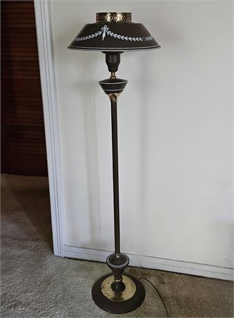 Tole Floor Lamp~Brown Colored