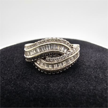 BGE Gold over 925 Silver CZ always ring
