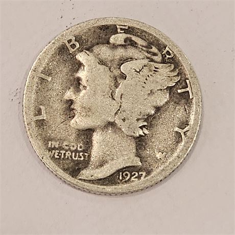 1927 S Mercury Dime Silver