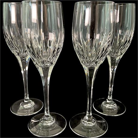 (4) Mikasa Crystal Arctic Lights Wine Glasses