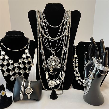 Silver Toned Costume Jewelry