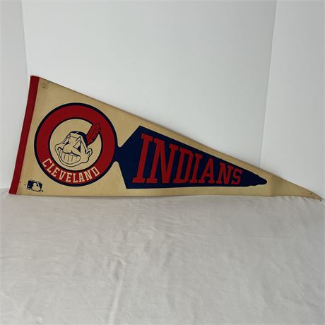 Vtg Cleveland Indians Chief Wahoo Official Licensed MLB Pennant