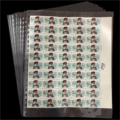 20 Full Sheets of Collectible Stamps