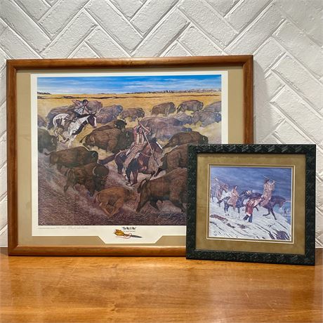 Pair of Lloyd Hovland Paintings with One Signed and Numbered 198/350