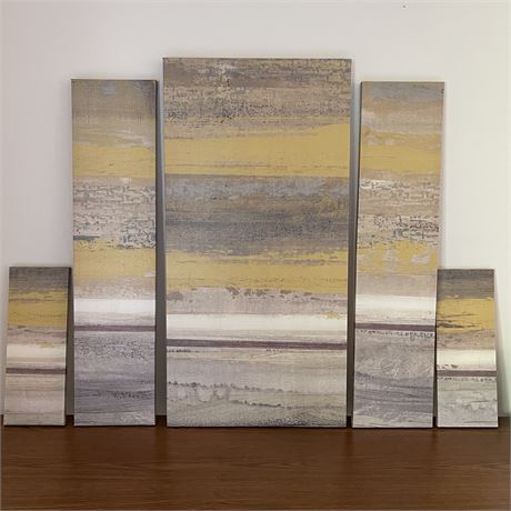 5-Piece Abstract Canvas Art Print Wall Hangings