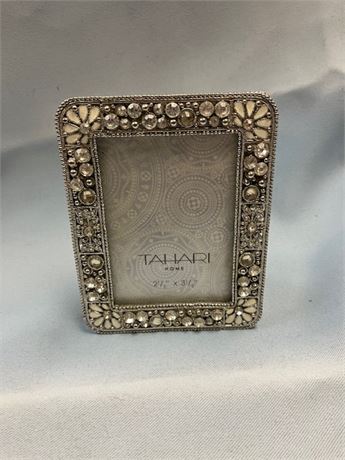 Silver Jeweled Tahari Home Picture Frame